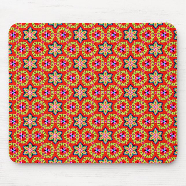 Terrazzo Blume Mousepad (Vorne)