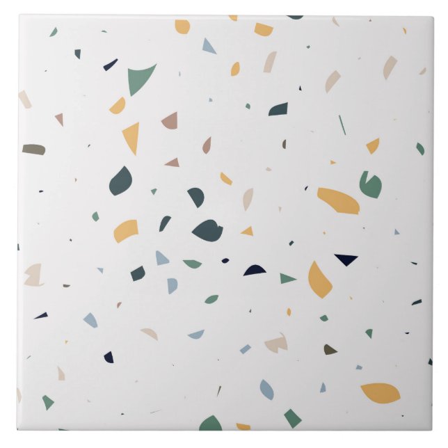 Terrazzo Bodenstruktur Muster Keramik Tile Fliese (Vorderseite)