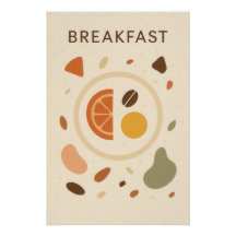 Terrazzo Chic Plakat: Breakfast