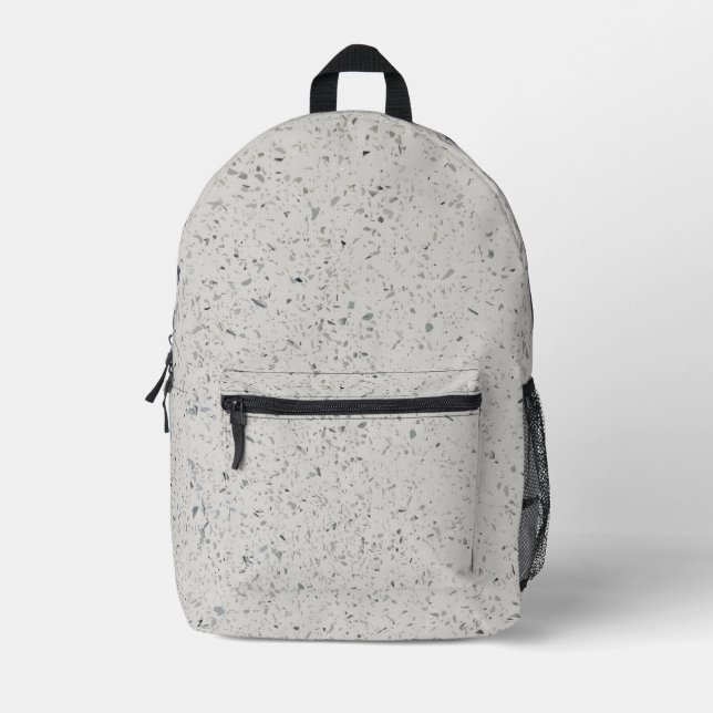 Terrazzo Coastal Pattern Gepäck Bedruckter Rucksack (Vorderseite)
