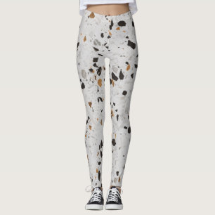 Terrazzo Concept: Vintages abstraktes Design Leggings
