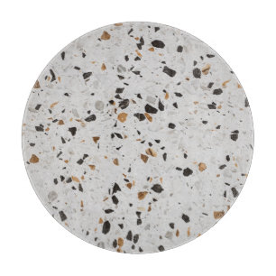 Terrazzo Concept: Vintages abstraktes Design Schneidebrett