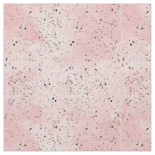Terrazzo-Design aus weißem Marmor Stoff