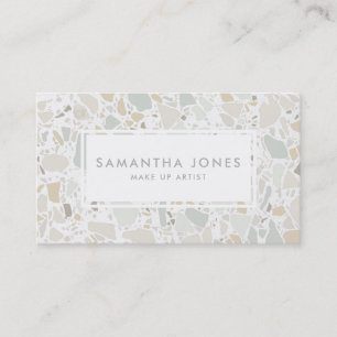 Terrazzo-elegante einfache Steinmoderne bilden Visitenkarte