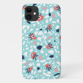 Terrazzo Funny Geometric Muster mit Augen Case-Mate iPhone Hülle