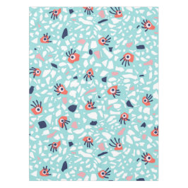 Terrazzo Funny Geometric Muster mit Augen Tischdecke