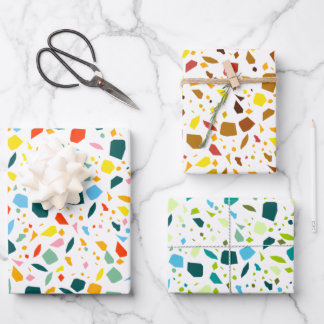 Terrazzo Geschenkpapier Set