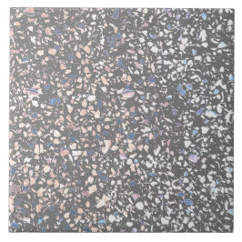 Terrazzo Gray Blauer Pastell Fliese