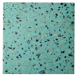Terrazzo Green Aquamarin Minimal Modernes Steinmus Fliese
