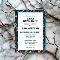 Terrazzo Handgezeichnetes Bar Bat Mitzvah
