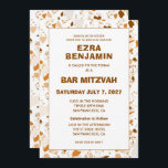 Terrazzo Handgezeichnetes Bar Bat Mitzvah Einladung<br><div class="desc">Perfekte Karte, um eine Fledermausmitzvah, Bar mitzvah oder andere jüdische Feier anzukündigen! Handgefertigt in Bleistiftterrazzo Muster für Sie auf der Vorder- und Rückseite! Vollständig anpassbar! Klicken Sie auf "Personalisieren" oben, um den Text zu bearbeiten. Klicken Sie auf "Bearbeiten mit dem Design-Tool", um die Schriftart, Farben und Platzierungen anzupassen und das...</div>