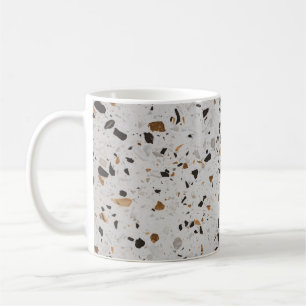 Terrazzo-Konzert: Vintage-Abstraktdesign Kaffeetasse