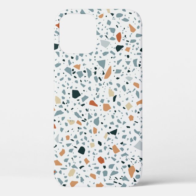 Terrazzo Marmor nahtlos handgefertigtes Muster Case-Mate iPhone Hülle (Rückseite)
