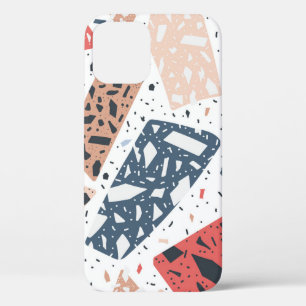 Terrazzo-Marmor nahtlos handgezeichnetes Muster Case-Mate iPhone Hülle