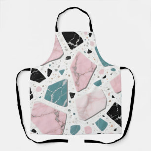 Terrazzo Marmor Pastellrosa Türkis Modern Schürze