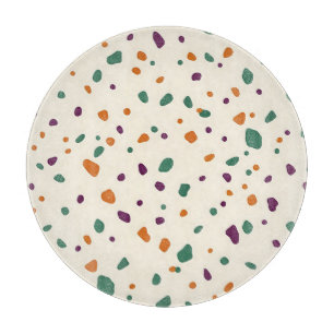 Terrazzo Multicolor Organisches Kieselstein-Sprenk Schneidebrett