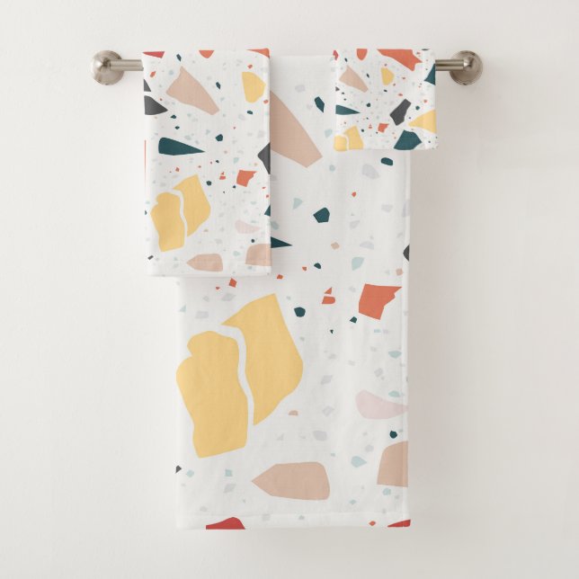 Terrazzo Muster Badhandtuch Set (Insitu)