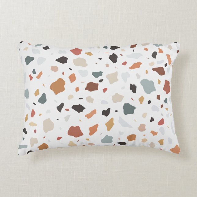 Terrazzo Muster Dekokissen (Vorderseite)