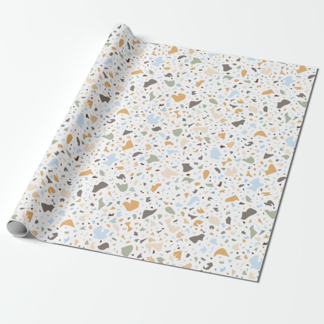 Terrazzo Muster Geschenkpapier (Ungerollt)