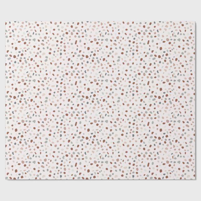 Terrazzo-Muster-Geschenkpapier - Modernes Terrazzo Geschenkpapier (Flach)