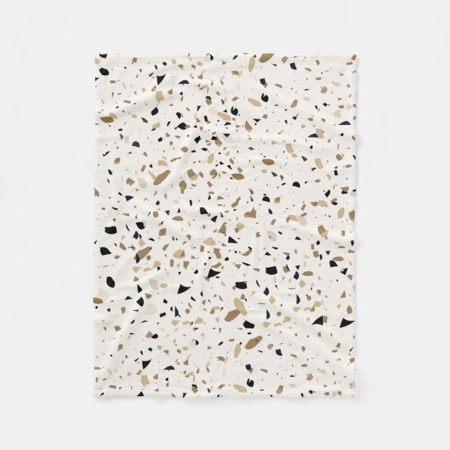 Terrazzo Muster I Fleecedecke (Vorderseite)