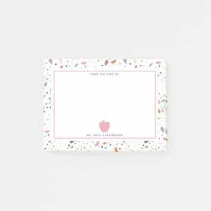 Terrazzo Muster rosa Apfellehrer Post-it Klebezettel