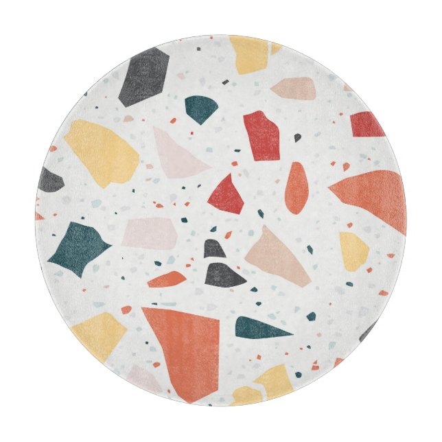 Terrazzo Muster Schneidebrett (Vorderseite)