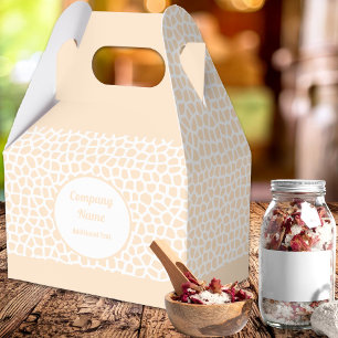 Terrazzo - Orange Pfirsich Giebel Geschenkbox Geschenkschachtel