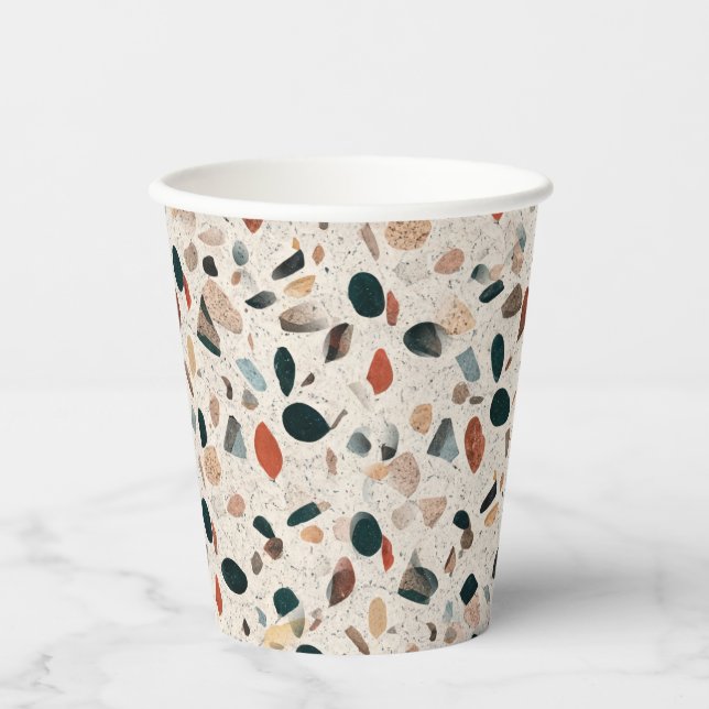 Terrazzo Pappbecher (Vorderseite)