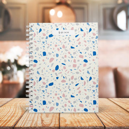 Terrazzo Pattern Neutral Natural Elegant Notizbuch