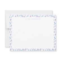 Terrazzo Print Flat Note Card in Lilac