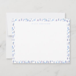 Terrazzo Print Flat Note Card in Lilac Mitteilungskarte