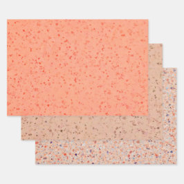 Terrazzo Retro Geschenkpapier Set