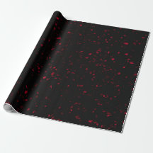 Terrazzo Retro Rotes Schwarzes Elegantes Vintages