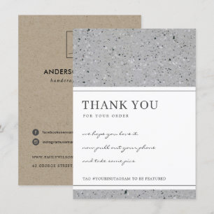 TERRAZZO-SPEZIELTES PATTERUNTERNEHMENSLOGO DANKESKARTE