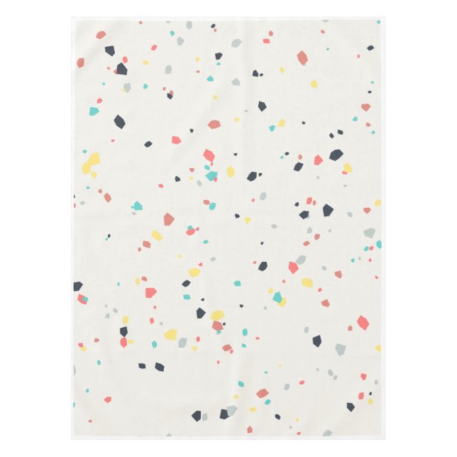 Terrazzo-Sprenkelschema nahtlos Tischdecke (Vorderseite)
