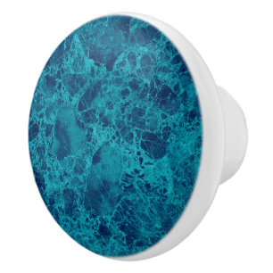 Terrazzo Struktur aus blauem Marmor Keramikknauf