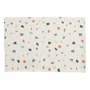 Terrazzo Tile Confetti Modern Style Earth Tones Kissenbezug