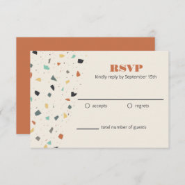 Terrazzo Tile Confetti Moderne UAWG RSVP Karte