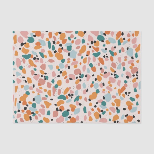 Terrazzo Tissue Paper Seidenpapier (Vorderseite)