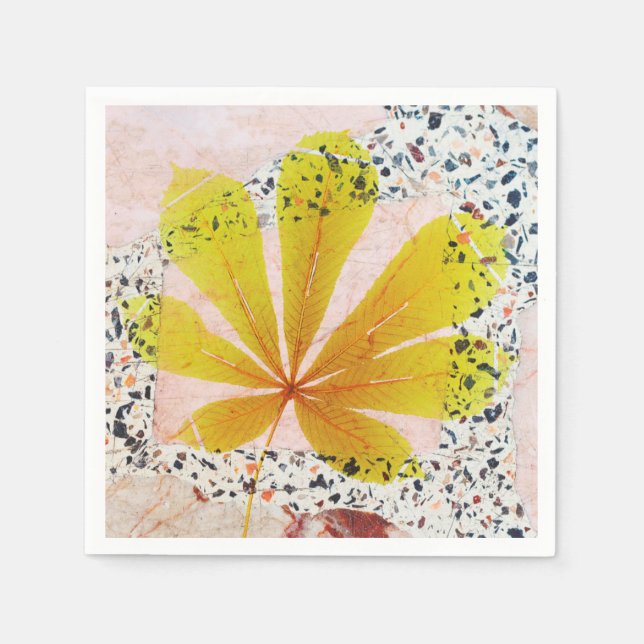 Terrazzo und botanisch serviette (Vorderseite)