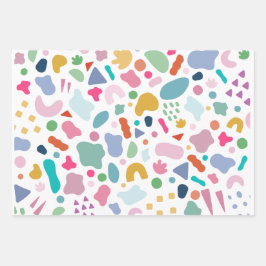 Terrazzo Wrapping Paper Geschenkpapier Set