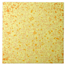 Terrazzo Yellow Orange Minimal Moderner Steinlook Fliese