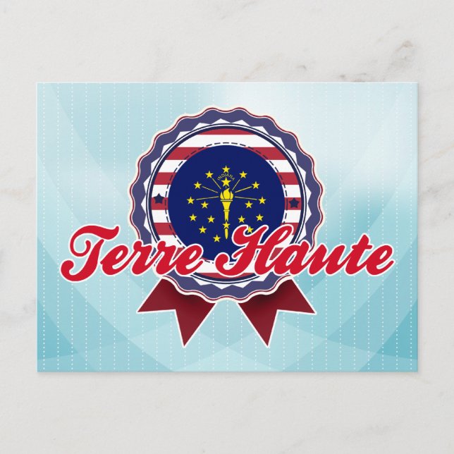 Terre Haute, IN Postkarte (Vorderseite)