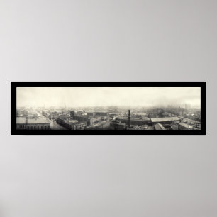 Terre Haute Indiana Foto 1913 Poster