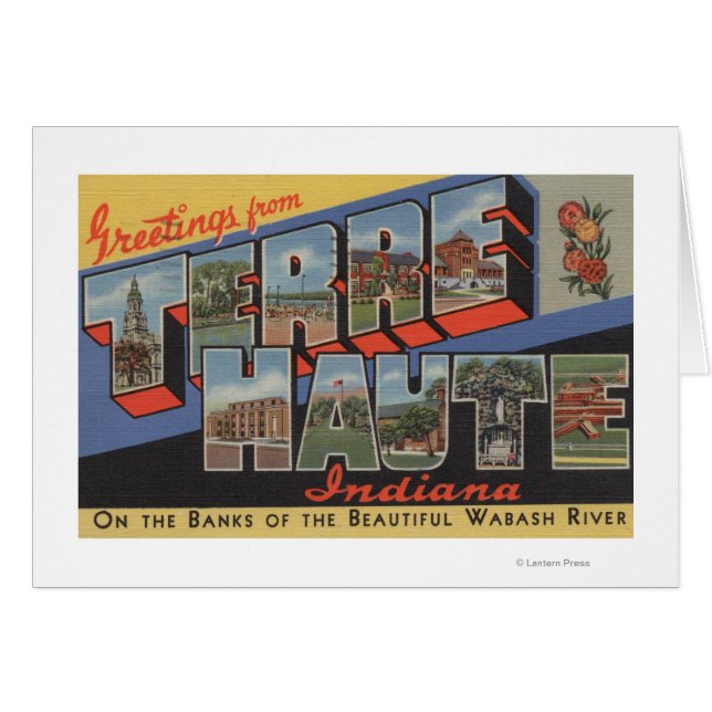 Terre Haute, Indiana - Große Buchstabenszenen (Vorderseite (Horizontal))