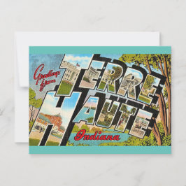 Terre Haute Indiana Grußkarte Postkarte