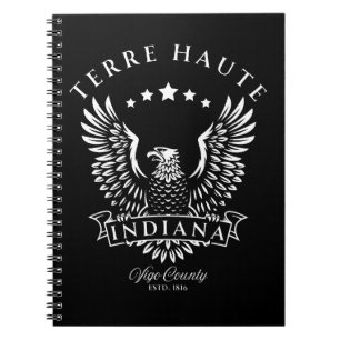 Terre Haute Vigo Landkreis Indiana Vintag Eagle Notizblock