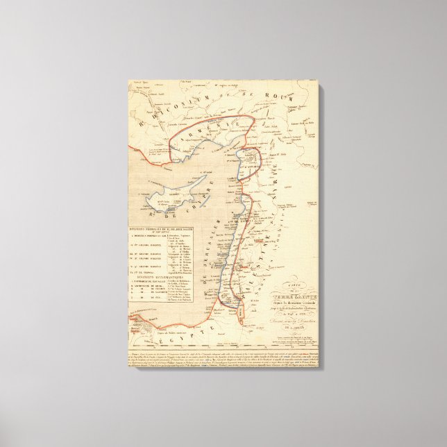 Terre Sainte depuis la deuxieme croisade Leinwanddruck (Vorderseite)