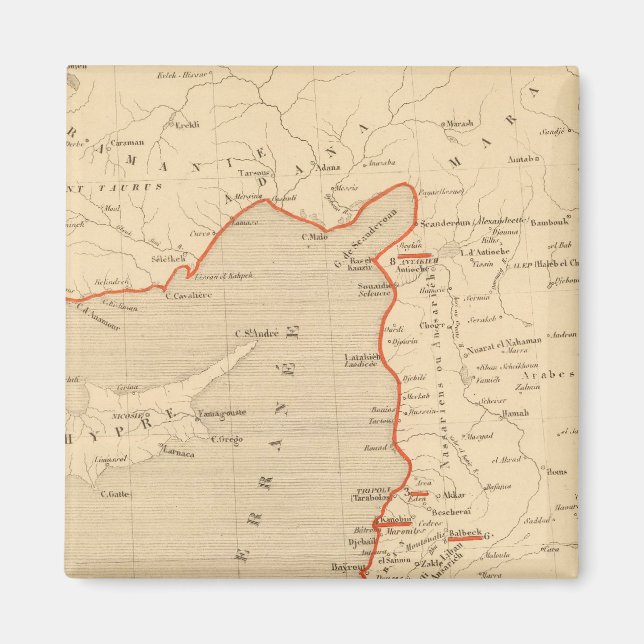 Terre Sainte en 1839 Magnet (Vorne)